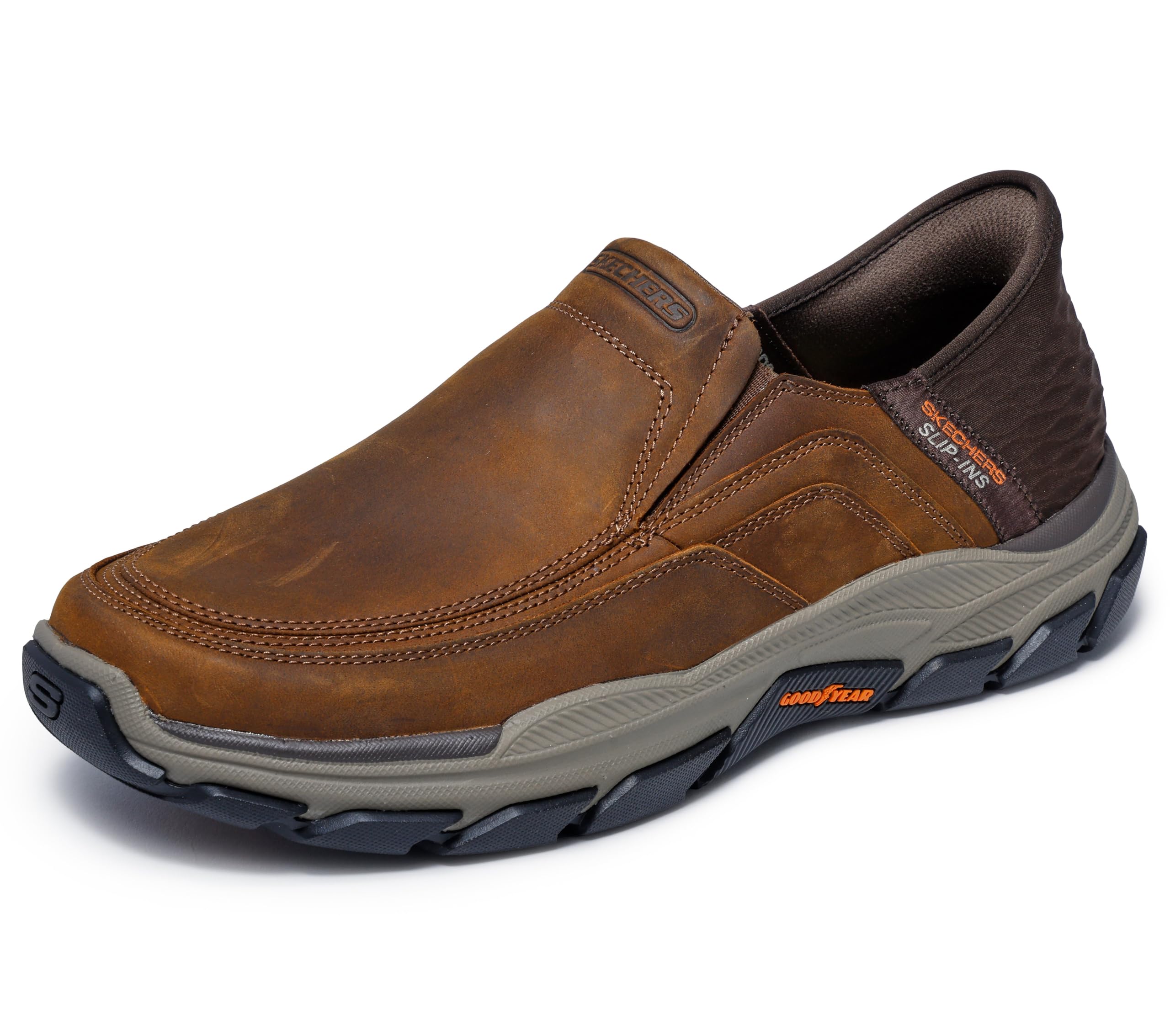 Skechers Men's USA Respected - Elgin Moc Toe Leather Slip-Ins