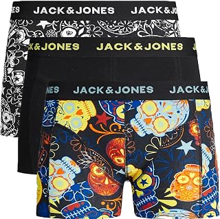 JACK & JONES Male Boxer Shorts, Pack of 3, Plain