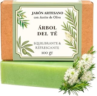 CABRERIZO SOAP Tea Tree Soap Antifungal 100g – Tea Tree Mycosis Soap | Anti-fungal foot soap and sensitive skin soap (antibacterial body soap)