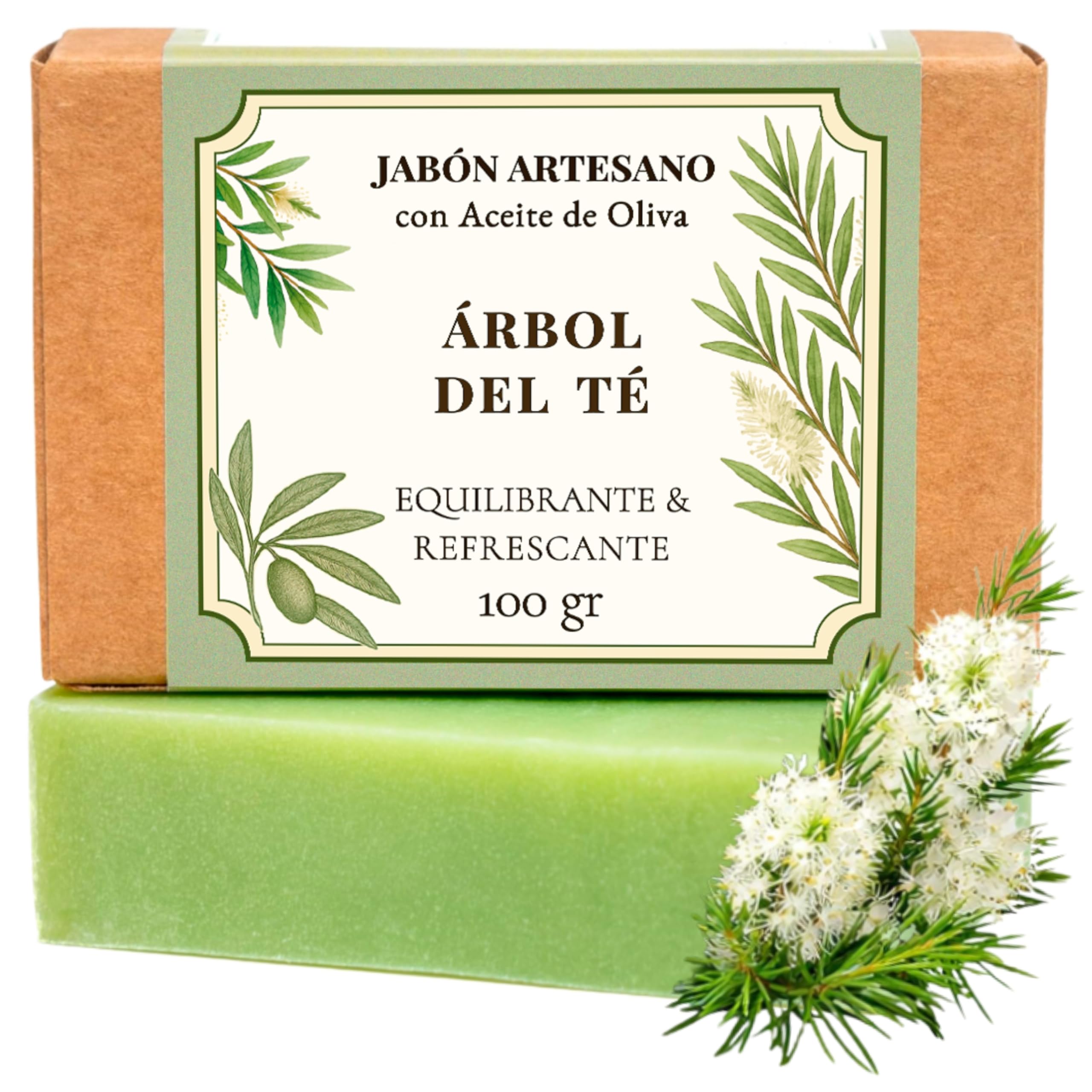 CABRERIZO SOAP Tea Tree Soap Antifungal 100g – Tea Tree Mycosis Soap | Anti-fung