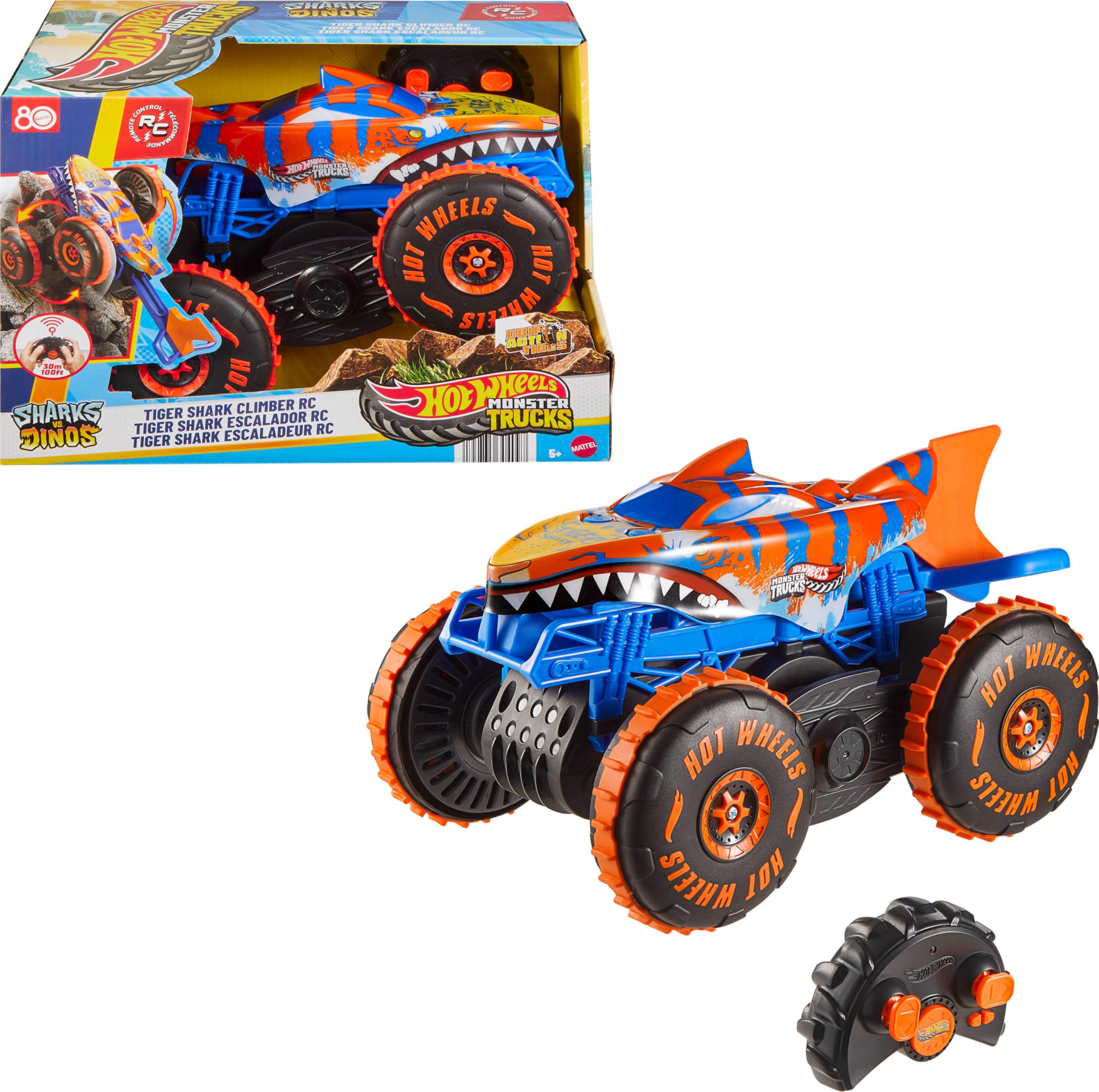 ​Hot Wheels Monster Trucks RC Tiger Shark Climber