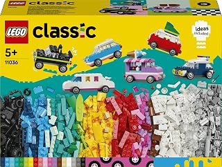 LEGO Classic Creative Vehicles 11036 | Toys for 5+ Year Old Boys & Girls, Colourful Model Cars Kit, Educational Bricks Building Set, Gift Idea, 900 Pieces