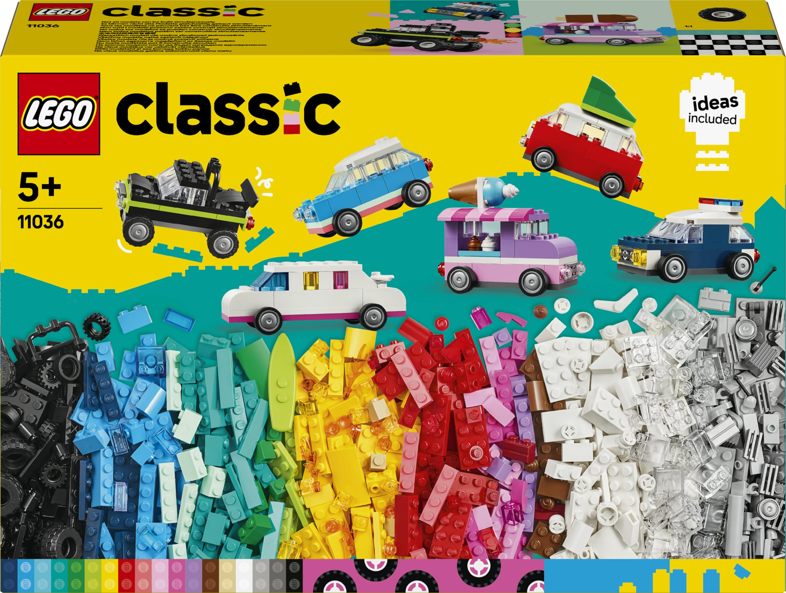 LEGO Classic Creative Vehicles 11036 | Toys for 5+ Year Old Boys & Girls, Colour