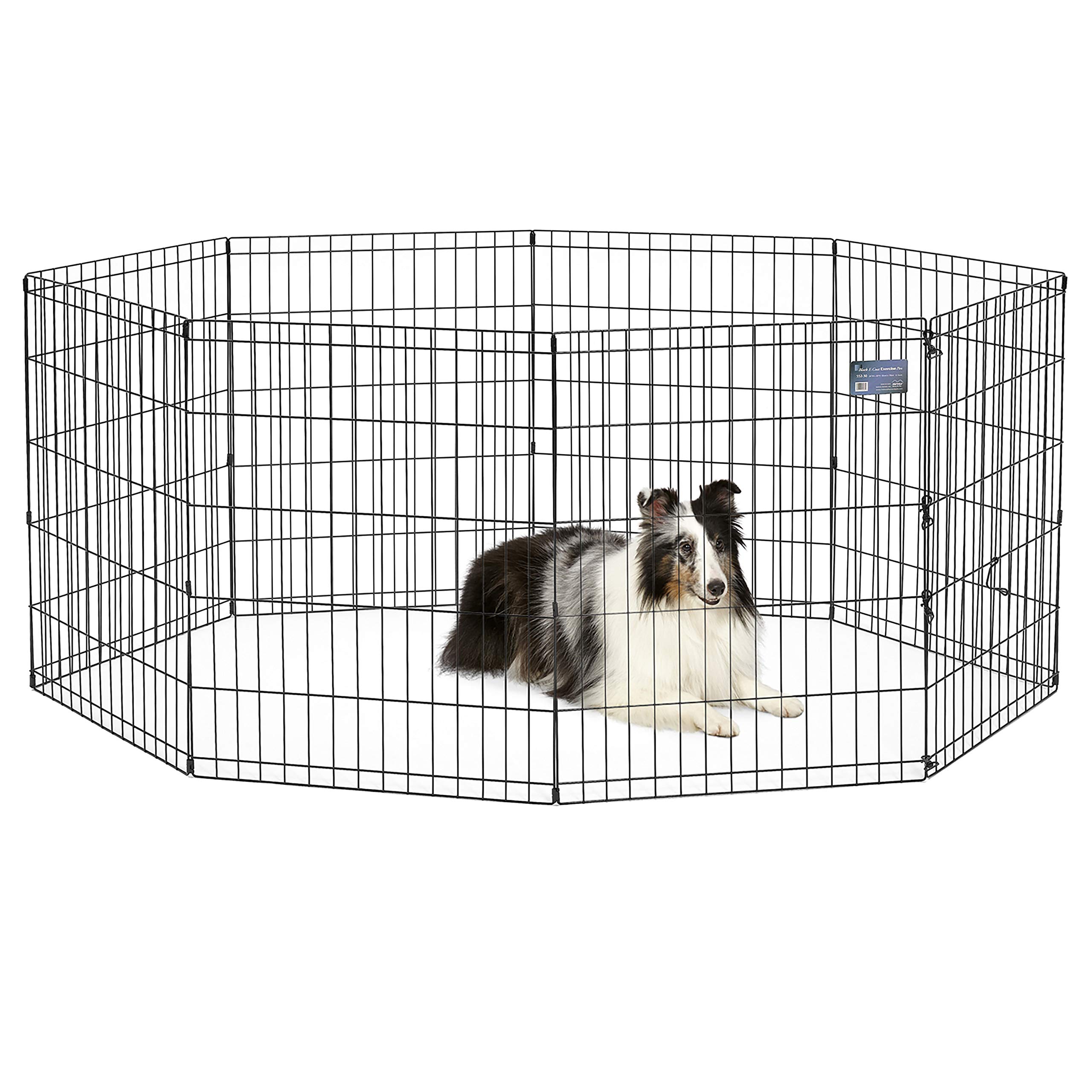 MidWest 30-Inch Exercise Pen, No Door, 16 Sq Ft Play Area | for Indoor and Outdo