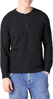 Amazon Essentials Men's Long Sleeve Waffle Henley Shirt