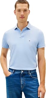 Tommy Hilfiger Adaptive Short Sleeve Polo Shirts In Classic Fit with Stretch and Organic Pique Cotton Short Sleeve Polo Shirt in Classic Fit with Organic Stretch Pique Cotton Men (Pack of 1)