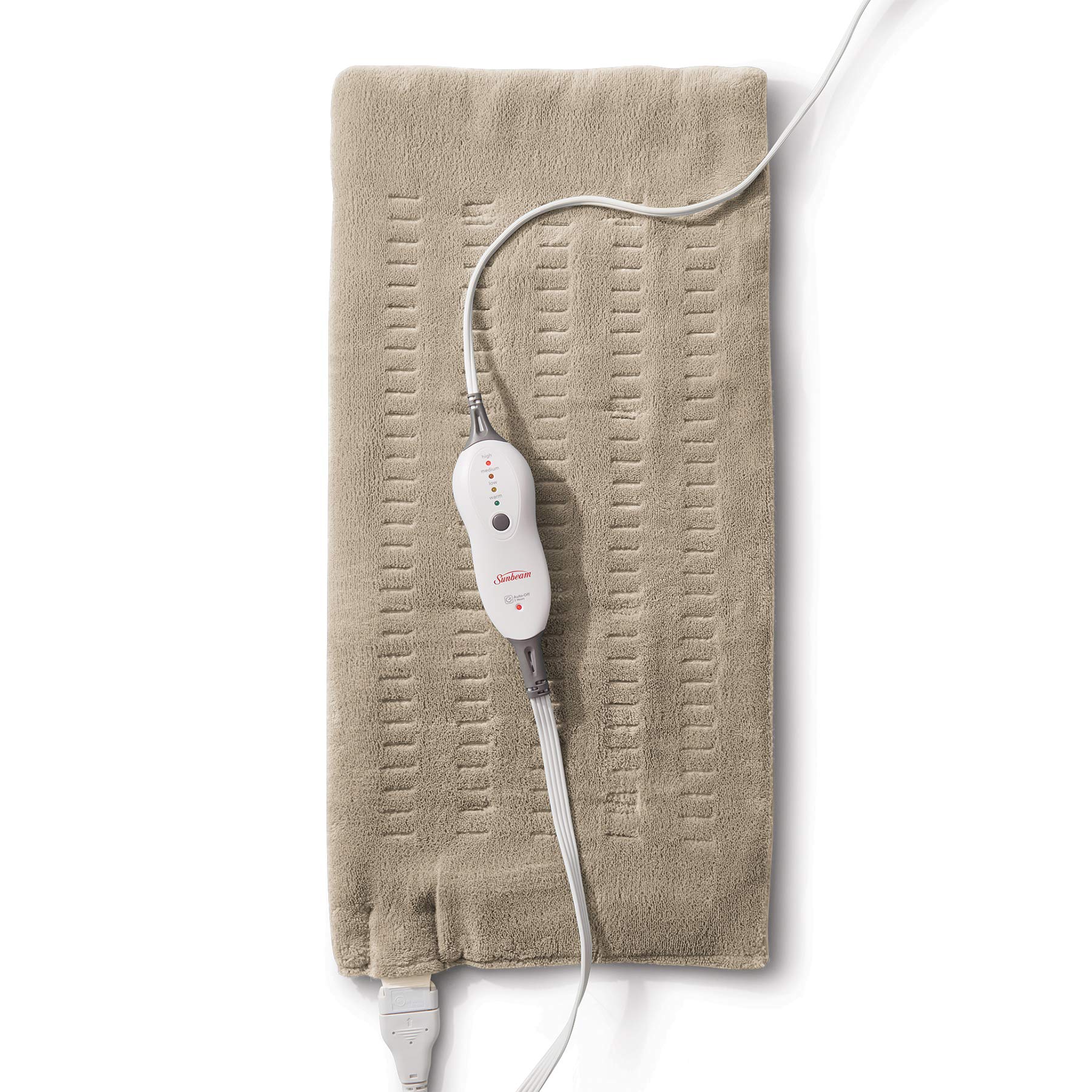 Sunbeam Premium King Size Heating Pad with Compact Storage - Moist Integrated He