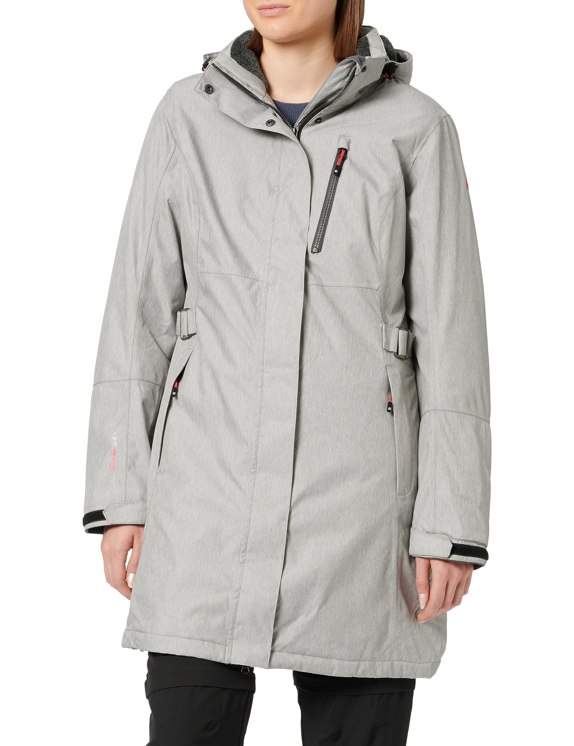 Killtec Alisi Women's Functional Parka Outdoor Parka Winter Parka with Detachabl