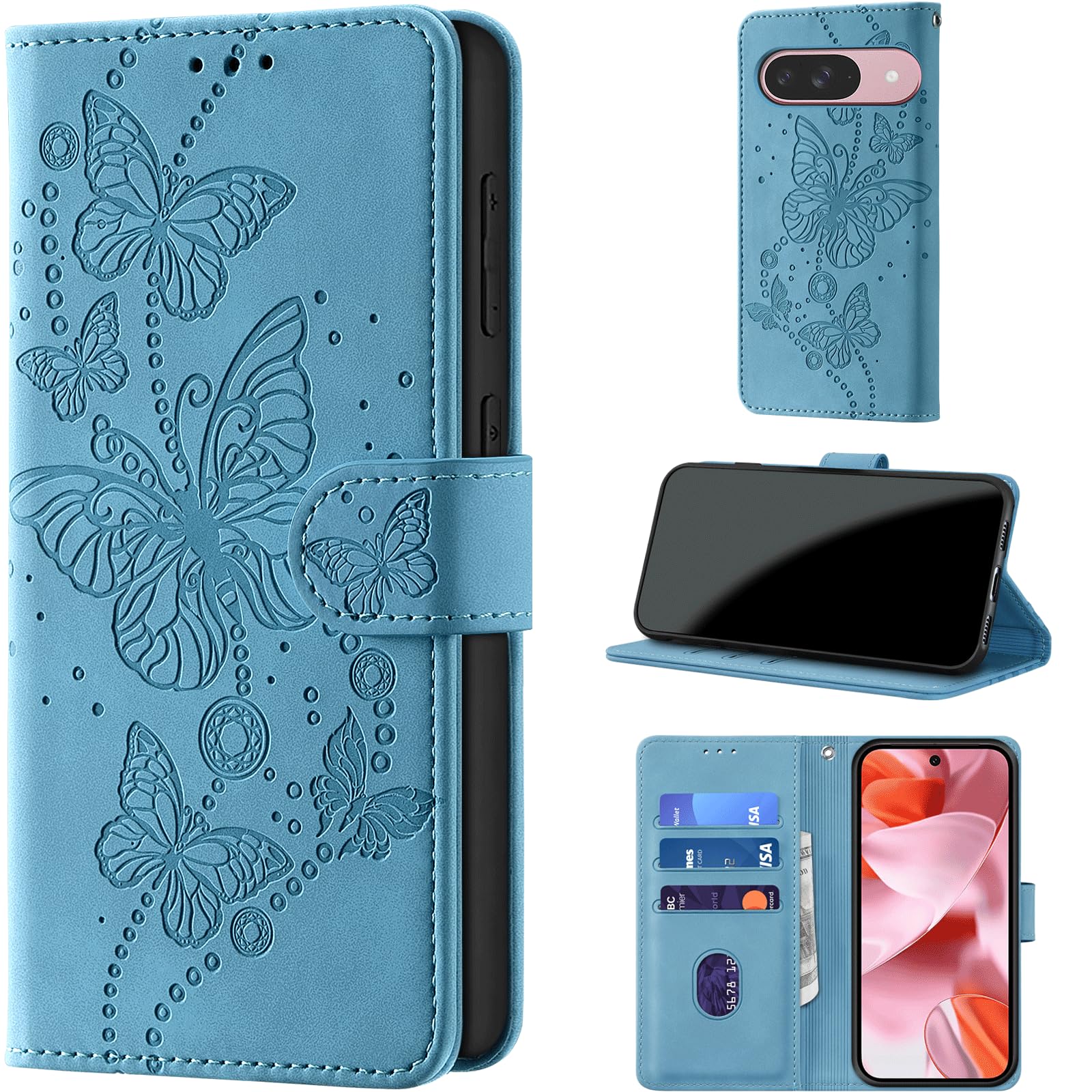 Google Pixel 9/10/11 Pro Case, Light Blue
