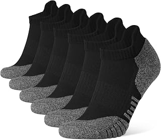 CLOSEMATE 6 Pairs Sport Trainer Ankle Socks for Men