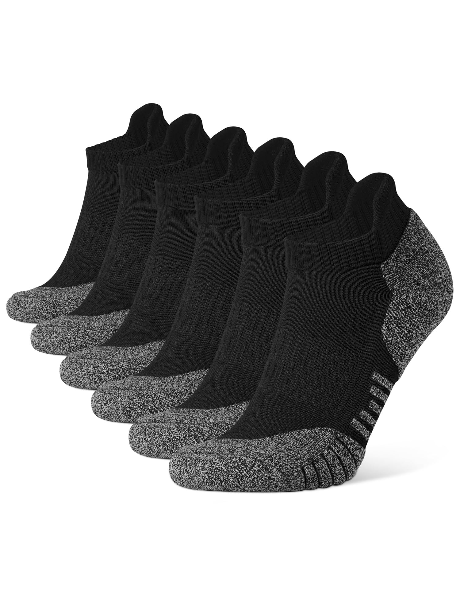 CLOSEMATE 6 Pairs Sport Trainer Ankle Socks for Men