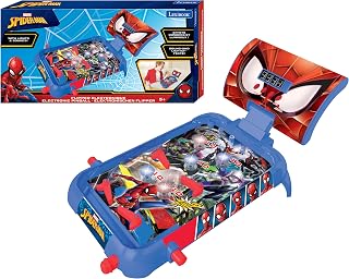 Spider-Man Electronic Pinball with Lights and Sounds | LCD screen, Sound and light effects, Action and reflex game, Blue/Red