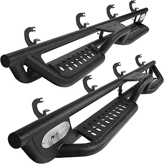 BINARY STAR Running Boards Compatible with 2019-2026 Silverado/Sierra 1500 | Crew Cab Truck Side Steps Fit 20-26 Silverado/Sierra 2500 3500 HD, 6" Wide Step Nerf Bars, Bolt-On Design, Fast Easy Install