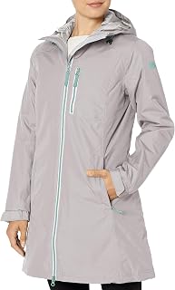 Helly Hansen Unisex-Adult Long Belfast Waterproof Windproof Breathable Raincoat Jacket With HoodWomens Long Belfast Jacket