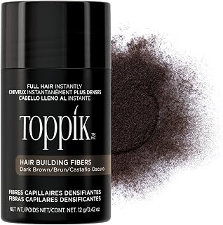 Toppik Hair Building Fibers, Fill In Fine or Thinning Hair Instantly Thicker, Fuller Looking Hair 9 Shades,4 size options