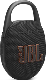JBL Clip 5 - Ultra-PortaJBL Clip 5 - Ultra-Portable, Waterproof & Dustproof Bluetooth Speaker, Big Pro Sound with Punchy bass, Integrated Carabiner, Up to 12 Hours of Play, (Black) (Renewed)