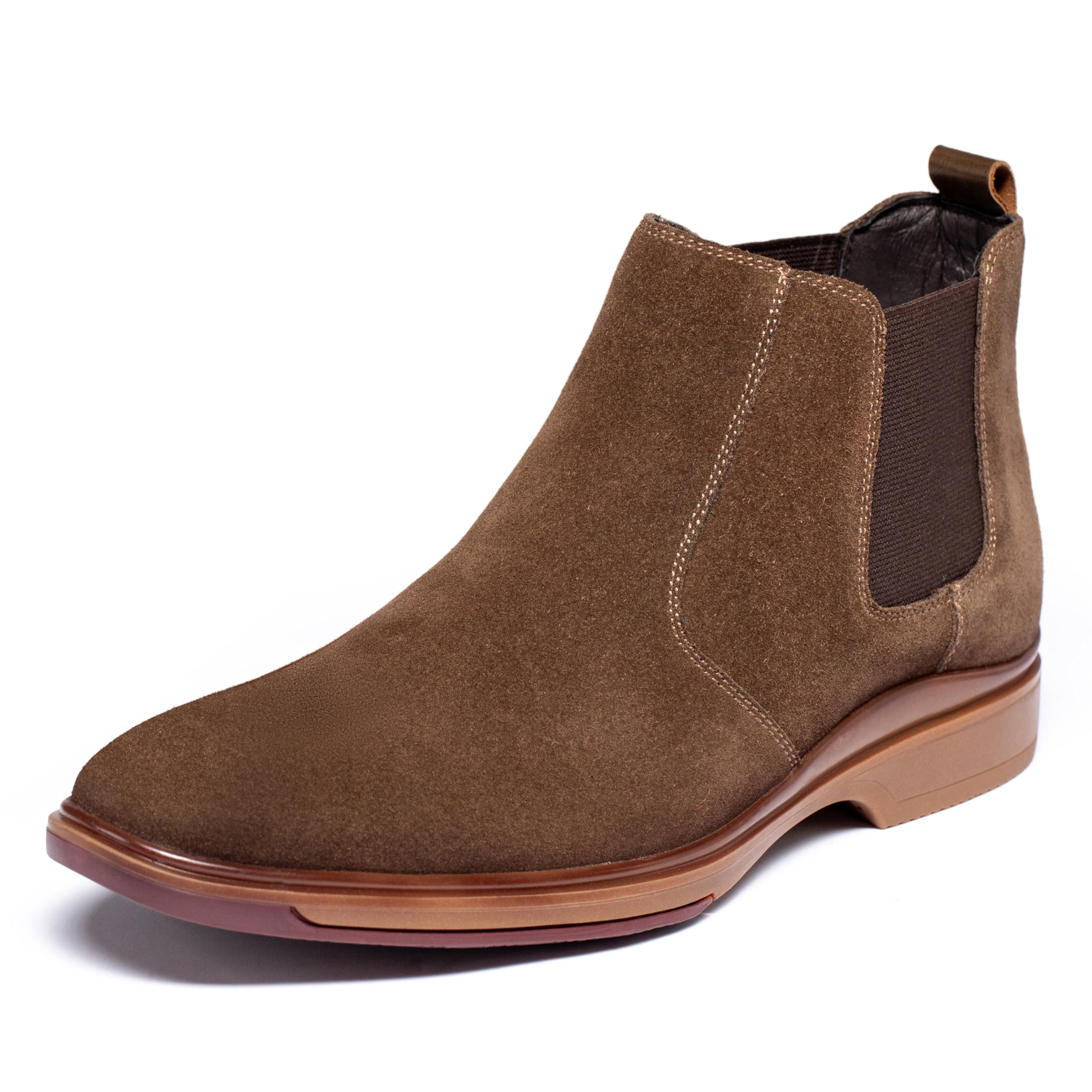 ArcBrothers Men's Chelsea Boots, Relaxed Fit Roomy Toe Box Design, Premium Leath