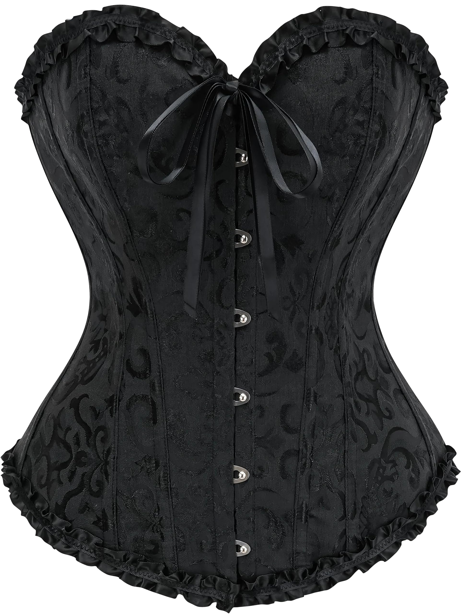 Women's Bustier Corset Top for Women Full Breast Corset Lace-Up Corset Waist Sha
