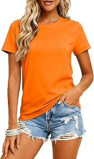 MAGCOMSEN Women's Short Sleeve T-Shirt Quick Dry UPF 50+ Athletic Running Workout Yoga Top Tee Performance Shirts