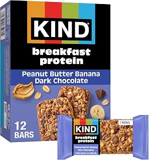 Kind, Bar Protein Breakfast Peanut Butter Banana Dark Chocolate 6 Count, 10.58 Ounce