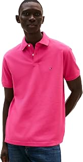 Tommy Hilfiger Adaptive Short Sleeve Polo Shirts In Classic Fit with Stretch and Organic Pique Cotton Short Sleeve Polo Shirt in Classic Fit with Organic Stretch Pique Cotton Men (Pack of 1)