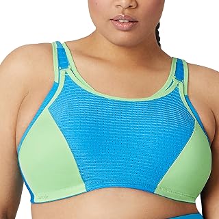 Glamorise Women's Custom Control Sports Bra Wirefree #1166 Sports Bra (Pack of 1)