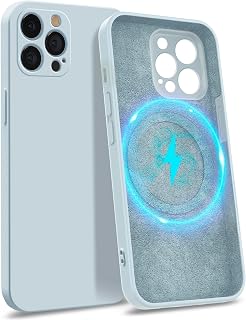 MyGadget Case for iPhone 13 Pro Max - [ 4 Layer Structure ] - Rubberized Phone Protector - Protective Shell With Soft Inlay & Hardcase Cover Exterior - Light Blue