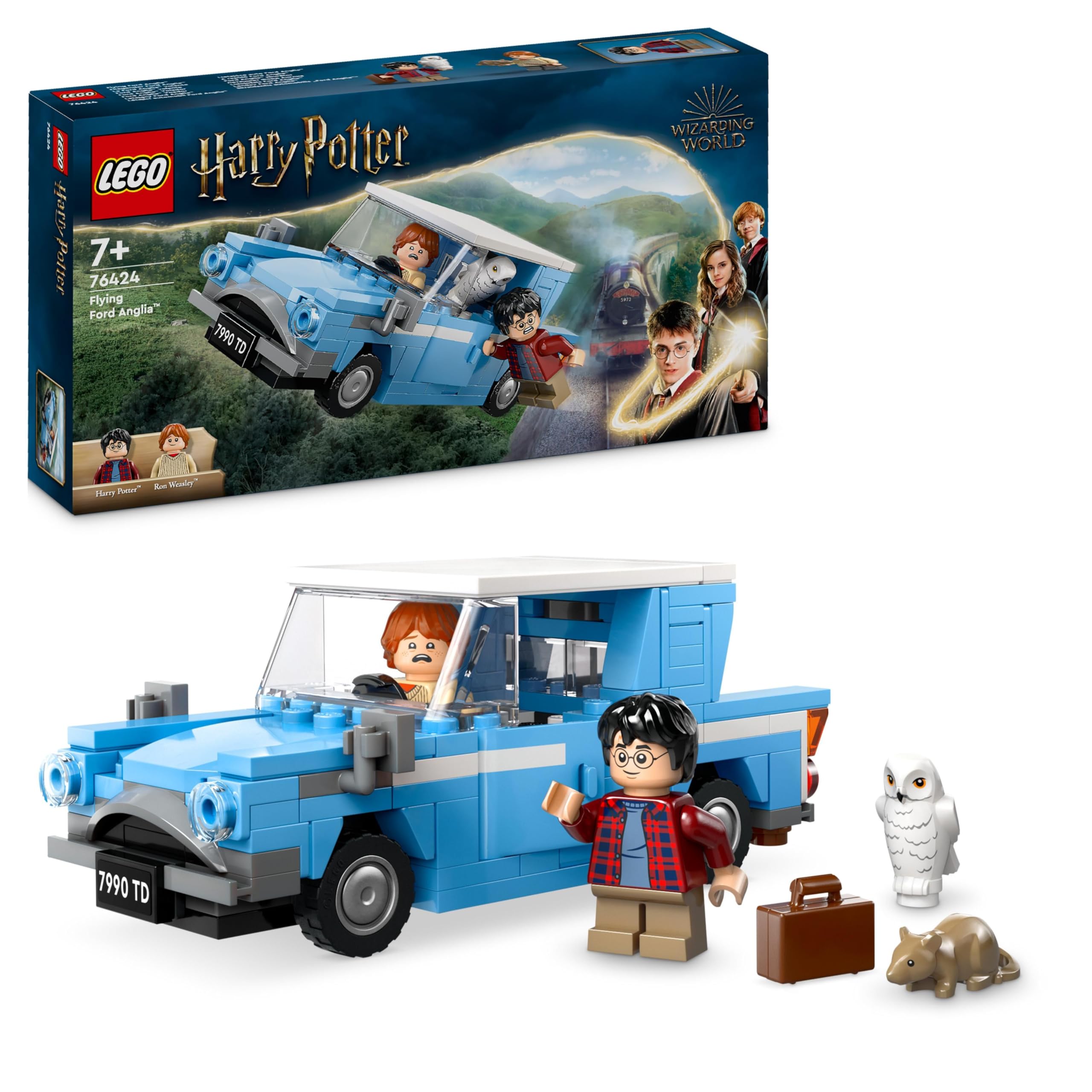 LEGO Harry Potter Flying Ford Anglia 76424 | Toys for 7+ Year Old Boys & Girls, 