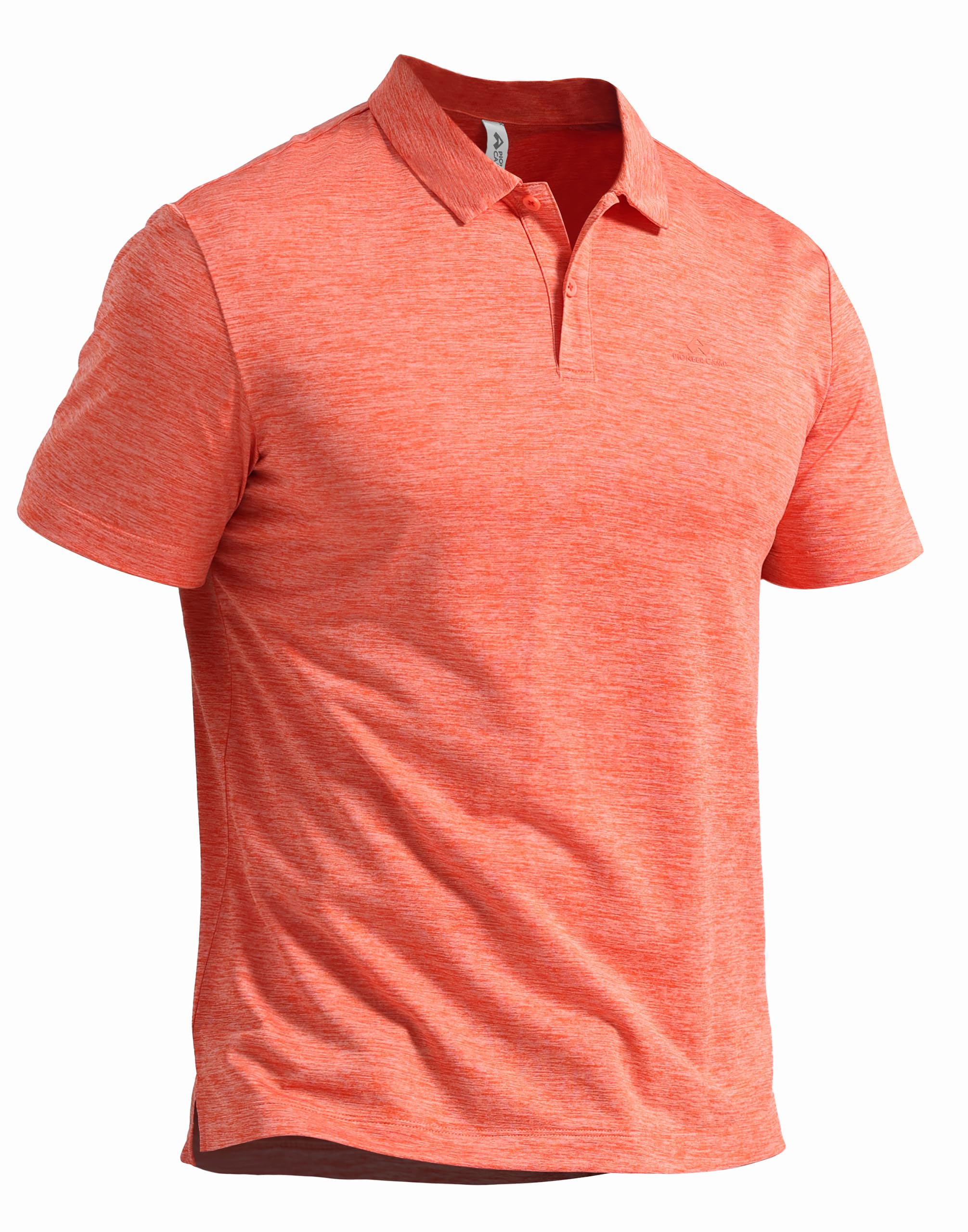 Pioneer Camp Men's Short Sleeve Polo Shirt - Breathable and Quick Dry with 4-Way