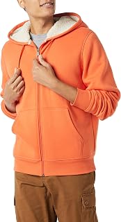 Amazon Essentials Sudadera con capucha de forro polar y cremallera completa, con forro sherpa Hombre