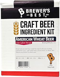 Brewer's Best One Gallon Home Brew Beer Ingredient Kit (American Wheat Beer)