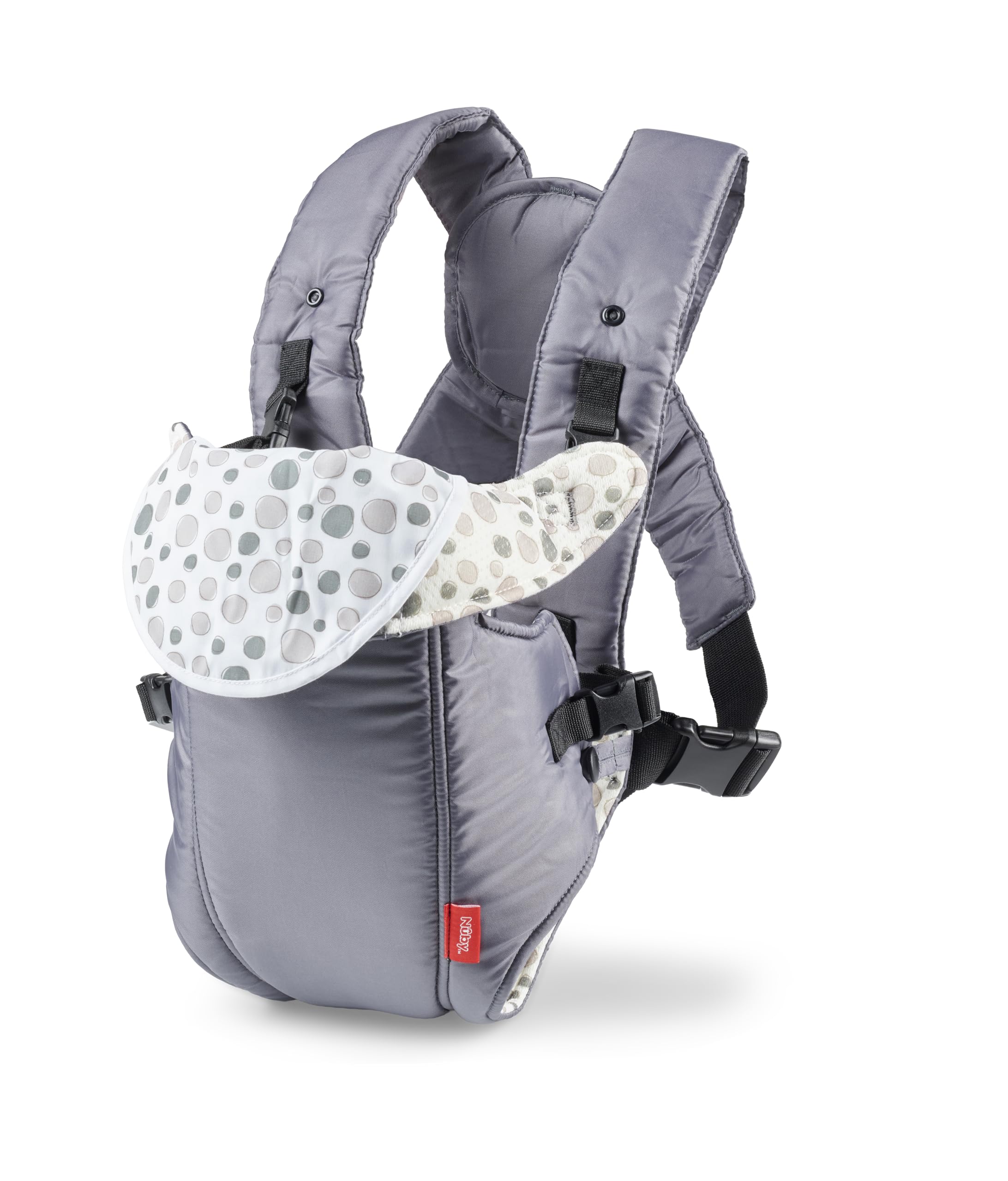 Nuby Two Way to Wear Baby Carrier, Lightweight & Adjustable, 0M+ | Front & Back 