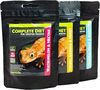 Komodo Crested Gecko Complete Diet Tropical Fruit & Insect High Quality Balanced Highly Nutritious Safe Natural Healthy Non Toxic Lizard Food - 60g
