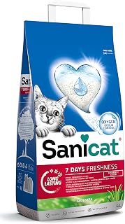 Sanicat - Classic Cat Litter Tray with Aloe Vera | Odour Control for 7 Days | Fast Absorption | For Your Cat Hygiene | Size 4 L