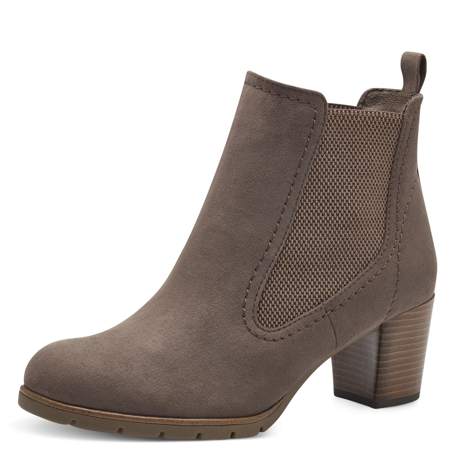 MARCO TOZZI Womens Black Heeled Pull On Boot