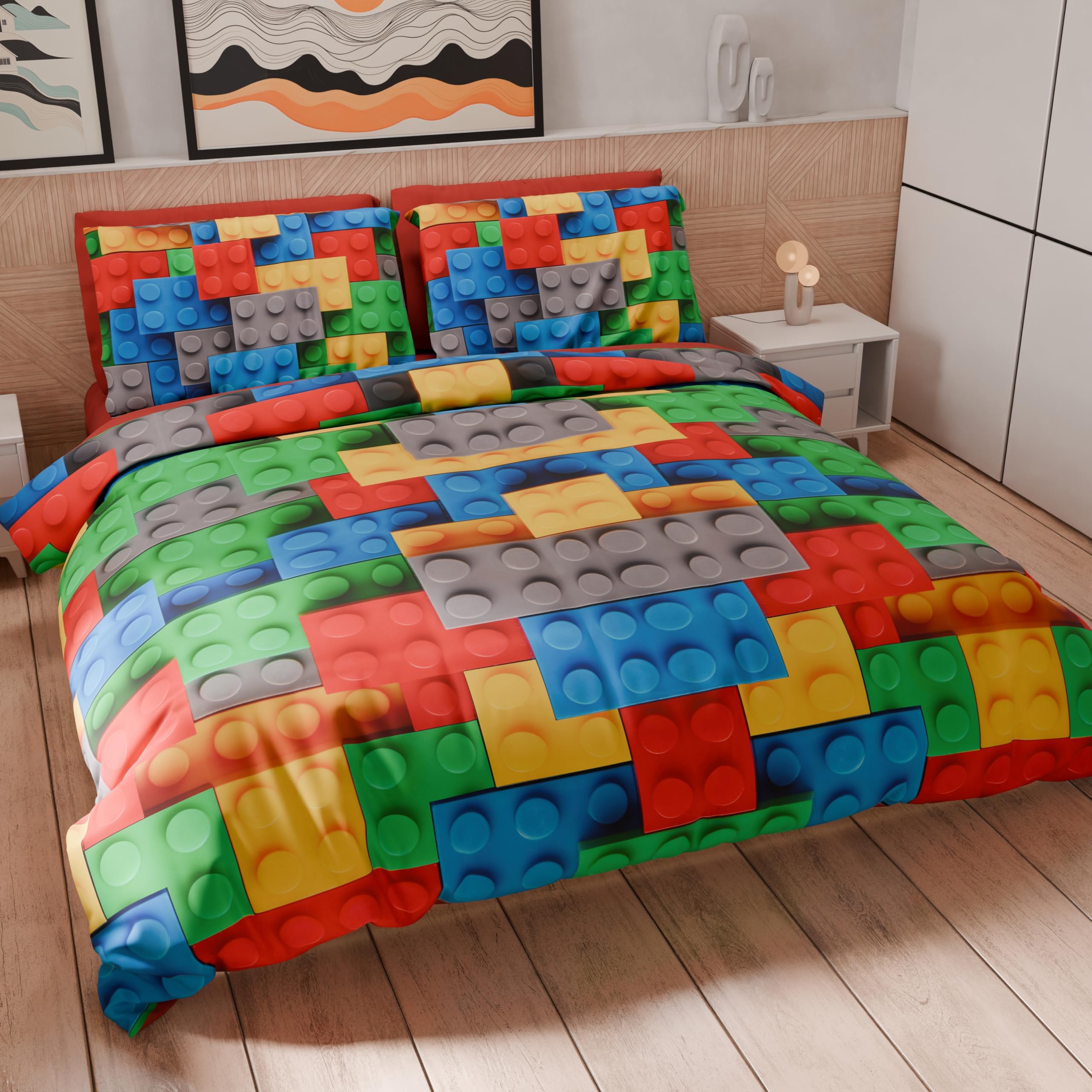 PETTI Artigiani Italiani - Single Duvet Cover Set 150 x 200 cm (1 Pillowcase 50 