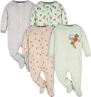 Gerber Baby Boys Sleep 'N Play Footie Sleep N' Play Pack of 4