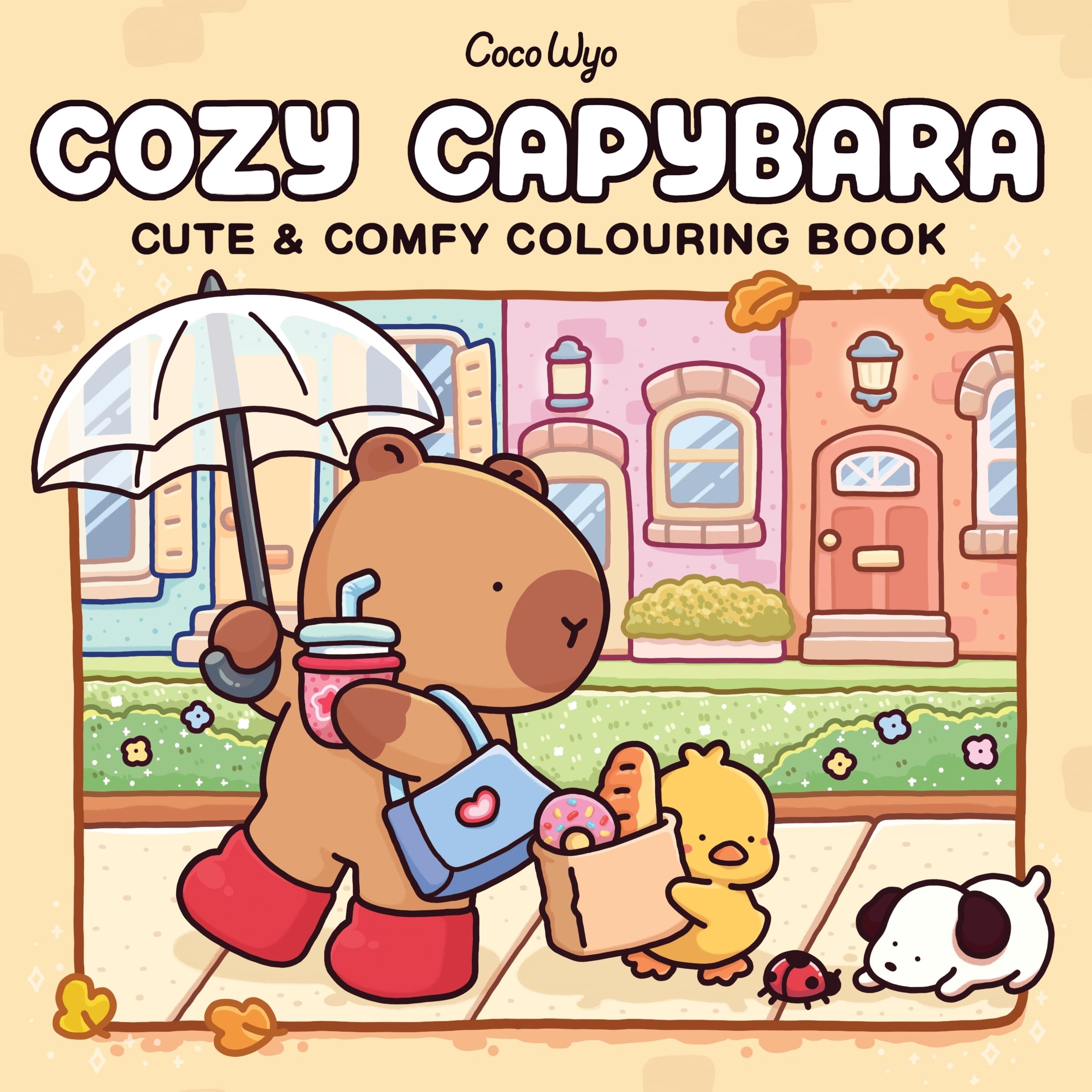 Cozy Capybara: A relaxing, comfy colouring book from the international Number On