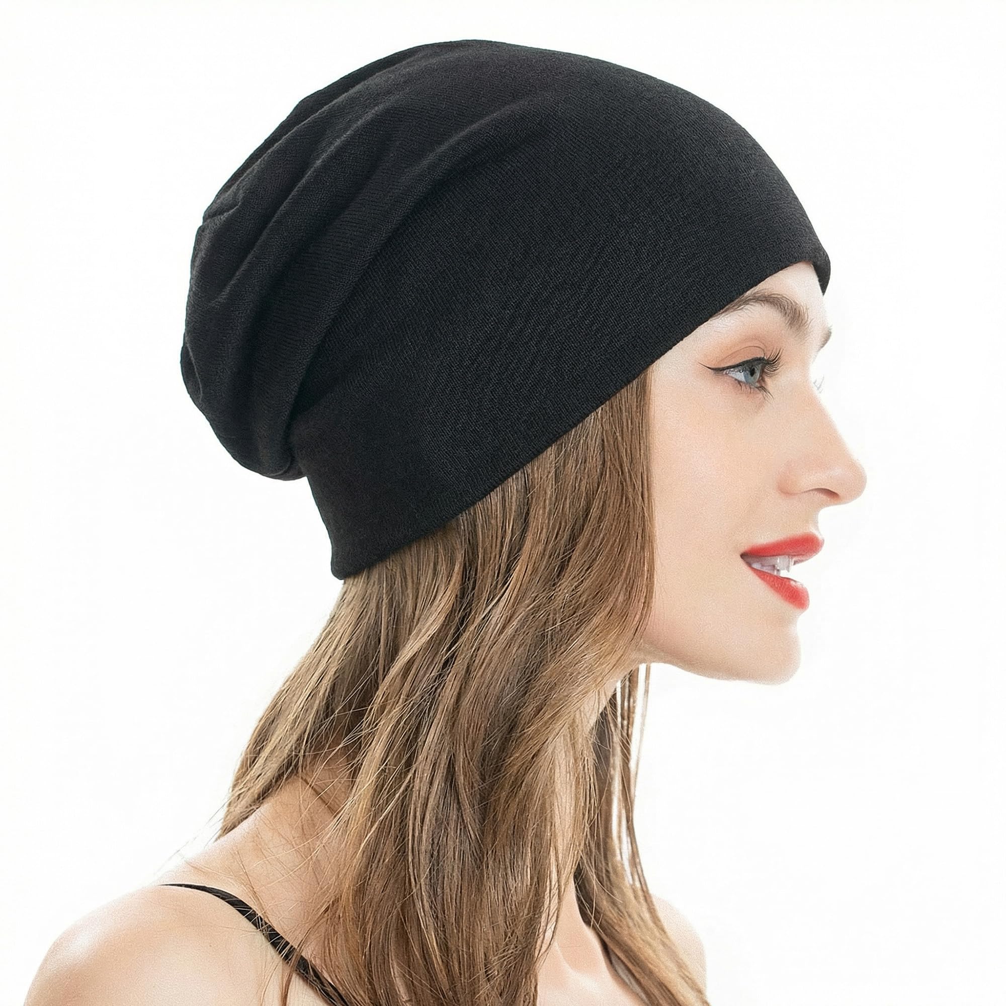 ZLYC Women's Lightweight Knit Beanie Hat Summer Soft Knit Cap