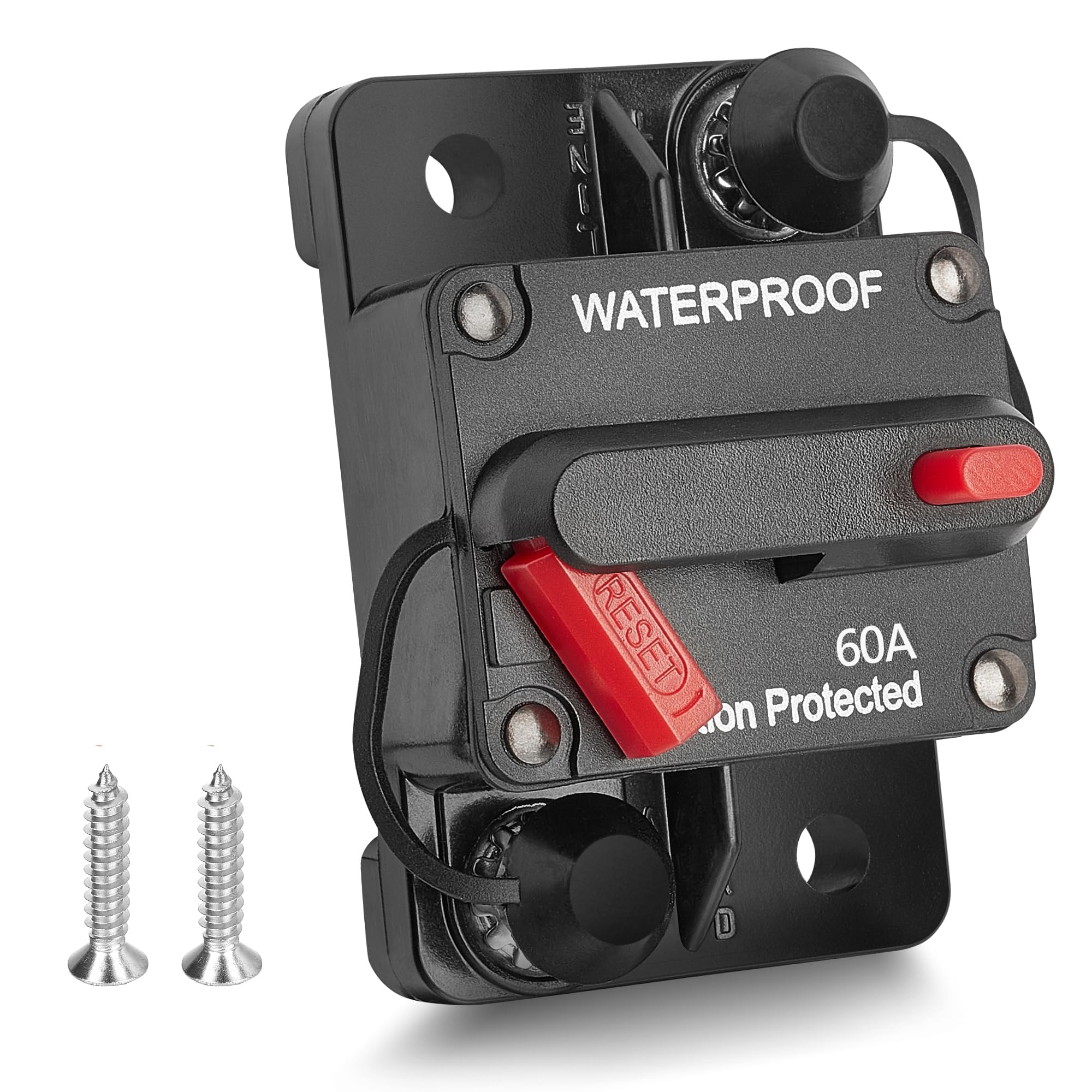 RED WOLF 60Amp Circuit Breaker for Boat Trolling Motor Marine ATV Trailer Vehicl