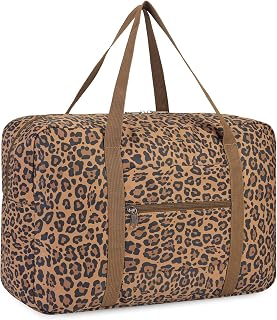 WANDF Personal Item Travel Bag, Carry On Duffle Bag Women | 18x14x8 inches, Airline Underseat Aprroved, Weekend Overnight Trips, Lightweight Packable