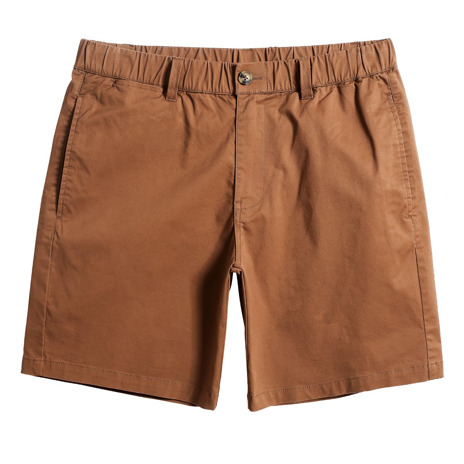 maamgic Men's Classic Fit 7" Cotton Casual Khaki Shorts with Multi-Pocket