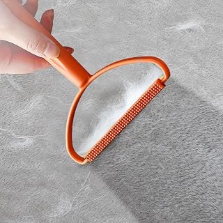 Portable Manual Hair Removal Fabric Shaver for Clothing, Sofa, Carpet, Bedding, Pet Hair Removal, Orange