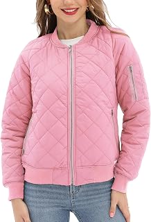 Argstar Women's Quilted Bomber Jacket with 5 Pockets (XS-XXL)