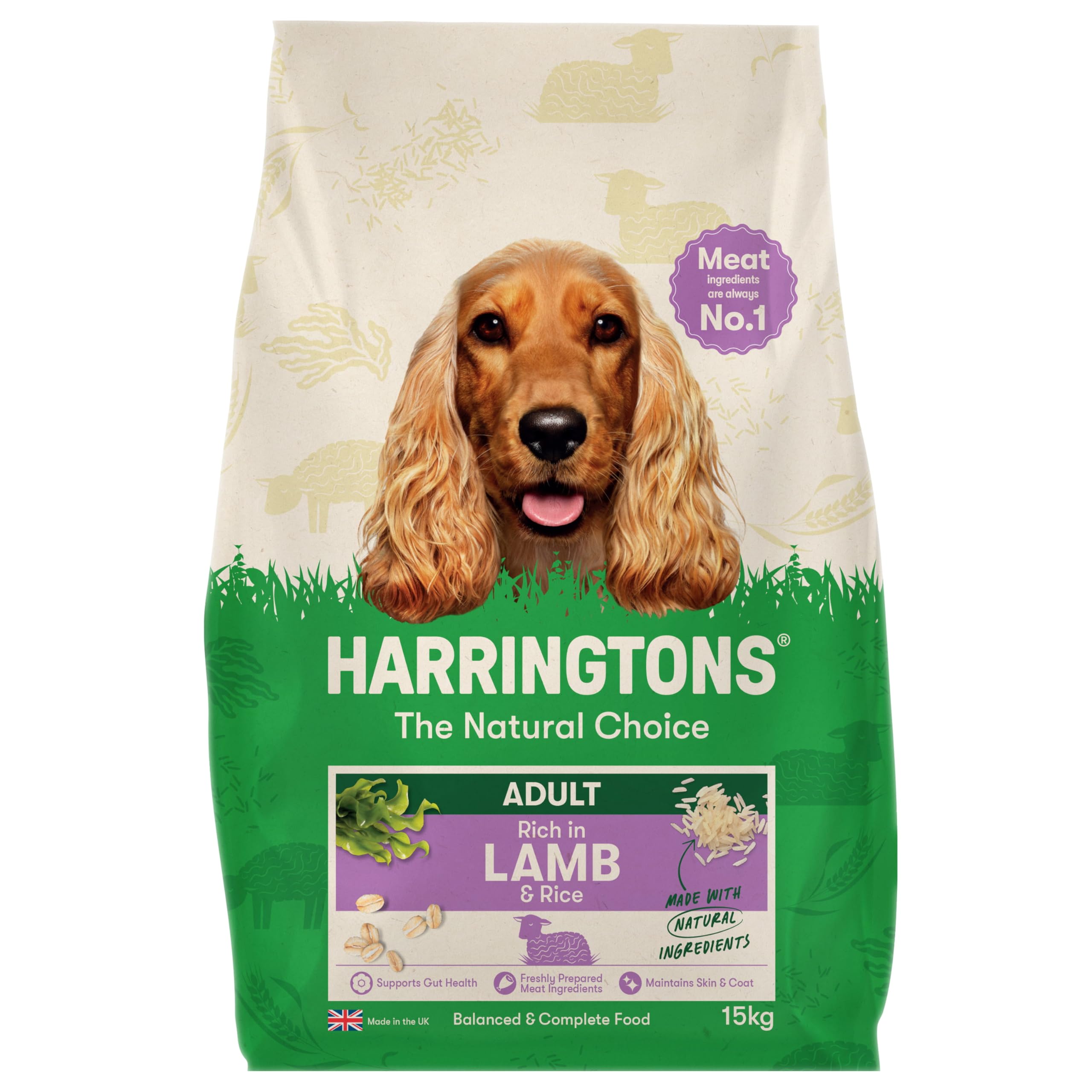 Harringtons Complete Dry Adult Dog Food Lamb & Rice 15kg | Made with High Qualit
