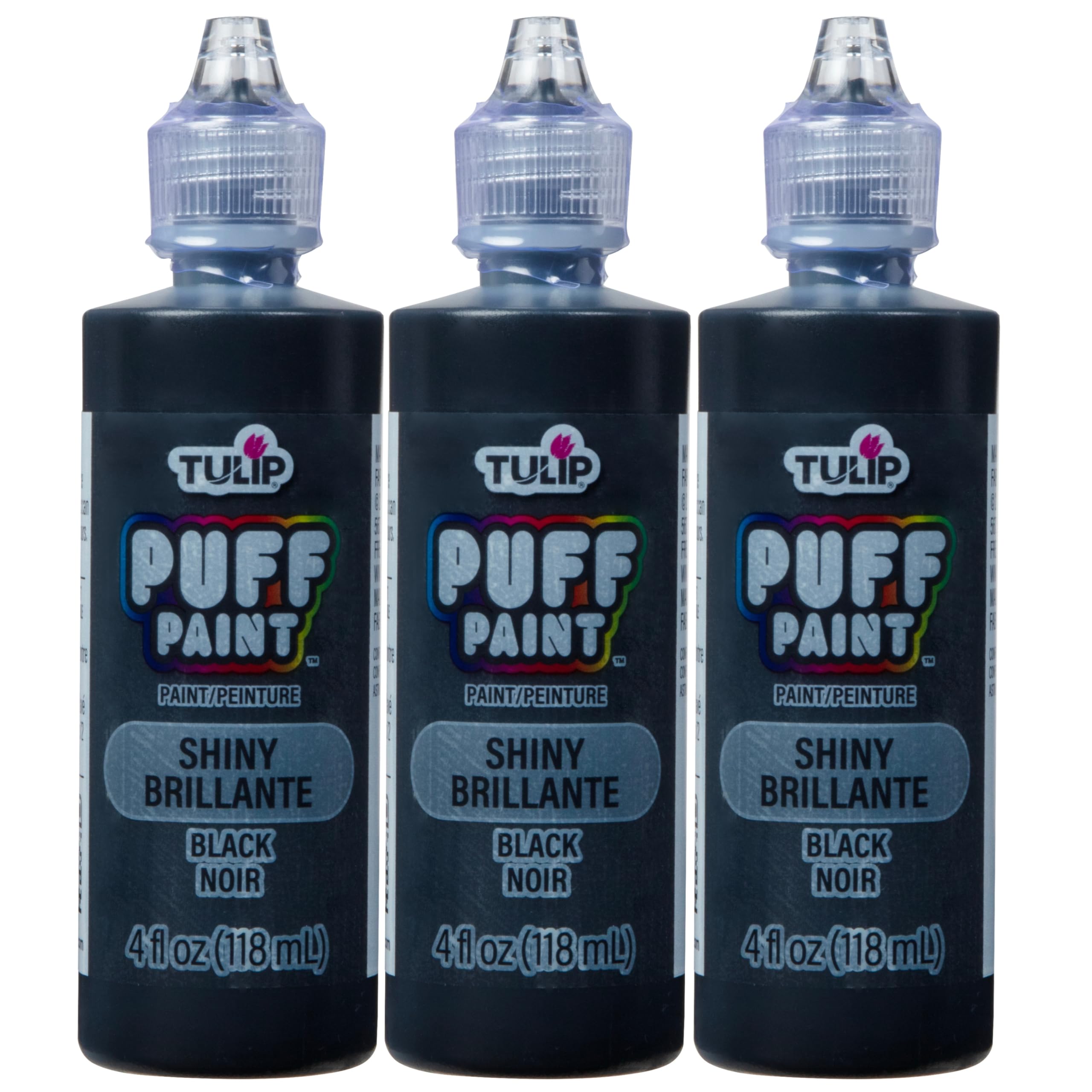 TULIP Puff Fabric Paint, 4 fl oz 3-Pack, Permanent Fabric Paint for Clothes & DI