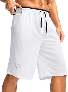 G Gradual Men's Long Basketball Gym Shorts 9"/11" with Pockets