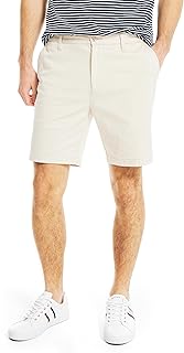 Nautica Men's Boardshorts Pantalones Cortos Chinos De Ajuste Clásico Con Parte Delantera Plana Y Elásticos DE 8.5 Pulgadas