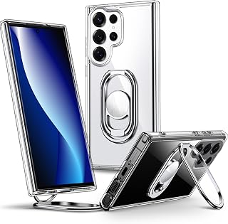 Shields Up for Samsung Galaxy S25 Ultra Case with Stand, 2-Way Stand, Clear