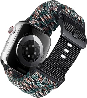 BINLUN Compatible with Apple Watch Strap 49mm 46mm 45mm 44mm 42mm, Nylon Braided Paracord Replacement Straps Suitable for iWatch Ultra3 Ultra2 Ultra SE3 Series 11/10/9/8/7/SE2/SE/6/5/4/3/2/1